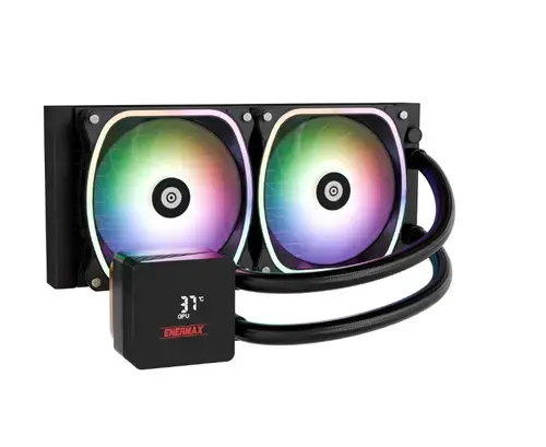 Cooler CPU Enermax Aquafusion II 240mm aRGB, 500-1800 RPM (Negru)