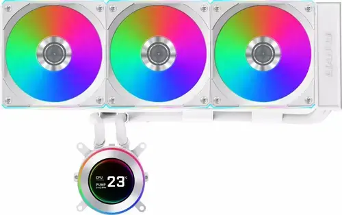 Cooler CPU Lian Li HYDROSHIFT II LCD-C 360CL, Racire cu lichid, iluminare ARGB (Alb)
