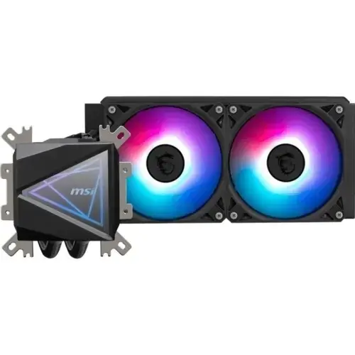 Cooler CPU MSI MAG CORELIQUID I240, Racire cu lichid, AIO 240mm, RGB, Intel/ AMD, Negru