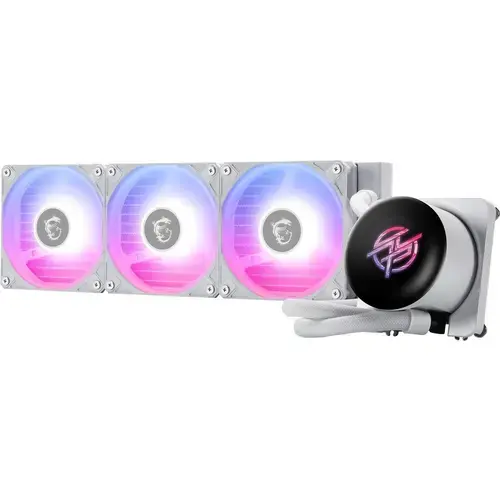 Cooler CPU MSI MPG CORELIQUID P13 360, Racire cu lichid, AIO 360mm, ARGB, Intel/ AMD, Alb
