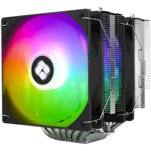 Cooler CPU Thermalright Phantom Spirit 120 SE Argb, Intel si AMD, Racire cu aer, dual tower, 120mm, 1500 rpm, 7 heatpipe, inaltime 154mm, ARGB (Negru/Argintiu)