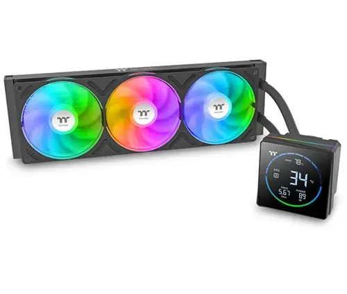 Cooler CPU Thermaltake TH360-S V3 aRGB Sync AIO, 2500 RPM (Negru)