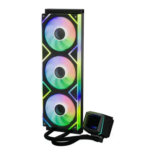 Cooler CPU XPG LEVANTE II 360, iluminare RGB, 3 x 120 mm (Negru)
