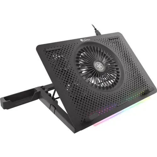 Cooler Laptop Genesis Oxid 450 RGB, 15.6inch, smartphone stand, 2 x USB (Negru)