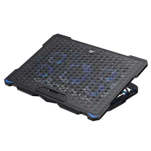 Cooler laptop HAVIT F2076, 2400/1200rpm, 17inch, 5 ventilatoare (Negru)