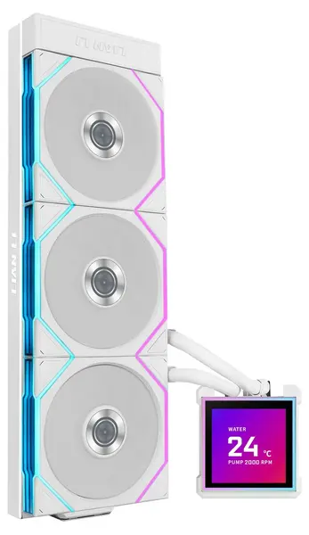 Cooler lichid Lian Li - HydroShift II LCD-S 360 TL, 3x 120 mm, alb