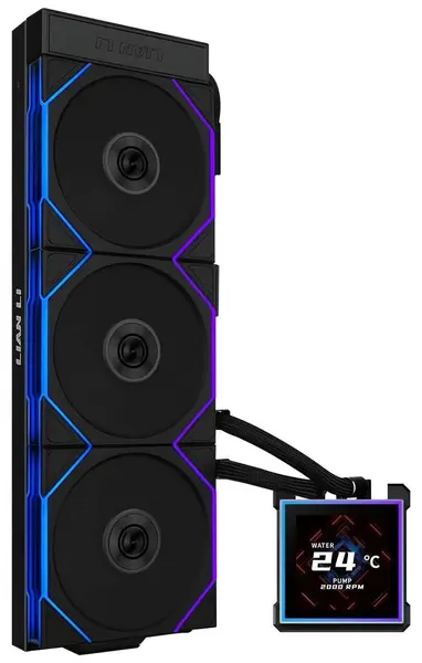 Cooler lichid Lian Li - HydroShift II LCD-S 360 TL, 3x 120 mm, negru