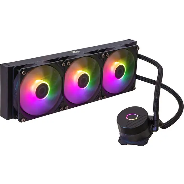 COOLER MASTER Cooler procesor Cooler MasterLiquid 360L Core aRGB, 3x 120mm, Negru