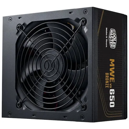 COOLER MASTER Sursa alimentare Cooler Master MWE V3, 80 Plus Bronze, 230V, 650 W, 24-pin ATX, Active PFC