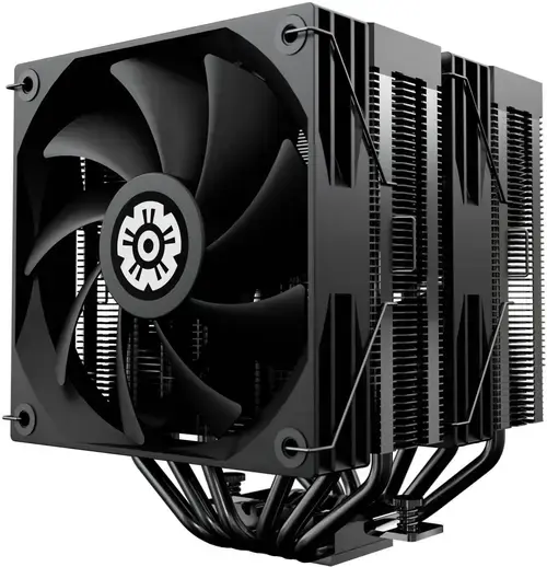 Cooler Procesor ENERMAX ETS-TD60D Digital, Intel / AMD, Support 280W TDP, 2x PWM Fans, Display (Negru)