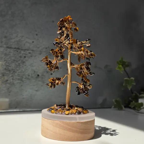 Copac feng shui cu ochi de tigru 20 cm- lampă decorativă