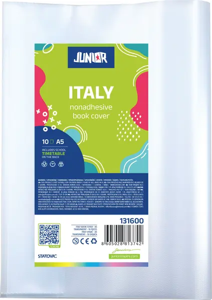 Coperta caiet A5 transparenta 10 buc/set Junior Coperta caiet A5 transparenta 10 buc/set Junior