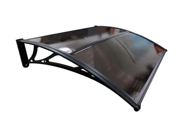 Copertină ECO 100x100 cm din policarbonat – Negru/Bronz - Negru/Bronz
