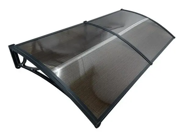 Copertină ECO 200x150 cm din policarbonat – Negru/Bronz - Negru/Bronz