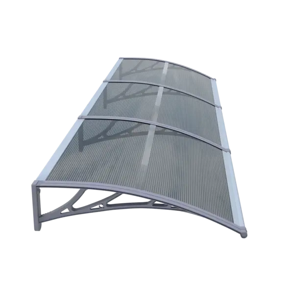 Copertină ECO 300x100 cm din policarbonat – Gri/Antracit - Gri/Antracit