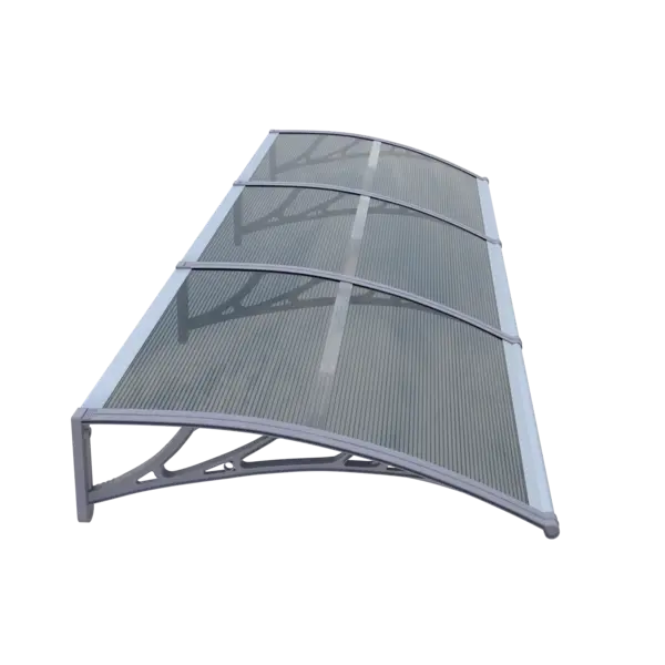 Copertină ECO 300x100 cm din policarbonat – Gri/Antracit - Gri/Antracit