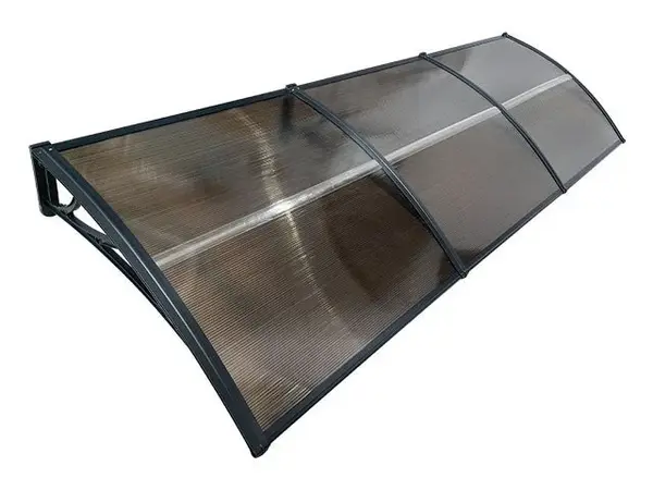 Copertină ECO 300x150 cm din policarbonat – Negru/Bronz - Negru/Bronz