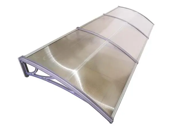 Copertină ECO 300x60 cm din policarbonat – Gri/Transparent - Gri/Transparent