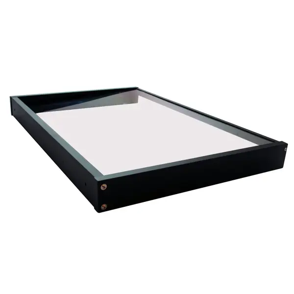 Copertină GIMI PRO 115x80 cm din oțel și plexiglas – Negru/Transparent - Negru/Transparent