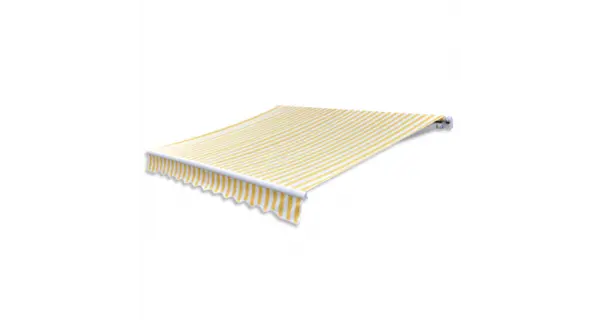 Copertina marchiza, 4 x 3 m, Galben/ Alb (nu include scheletul)