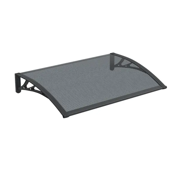 Copertină PREMIUM 150x60 cm, placă 6 mm dintr-o bucată – Negru/Antracit - Negru/Aantracit