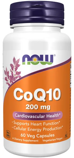 CoQ10, 200 mg, 60 capsule, Now