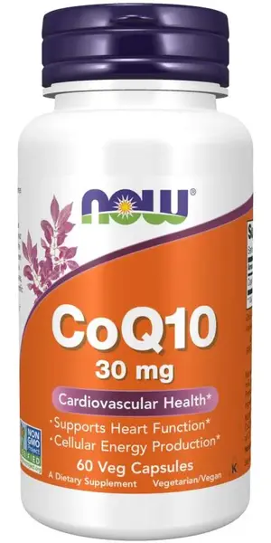CoQ10, 30 mg, 60 capsule, Now