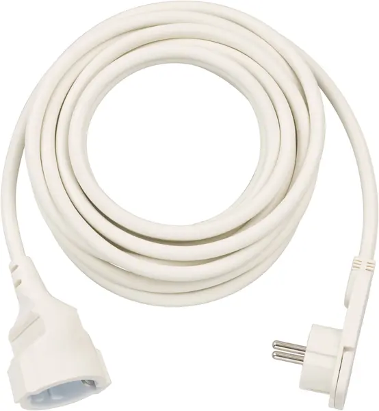 cordon prelungitor brennenstuhl cu cap plat, 5m - alb