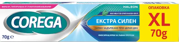 Corega Cremă fixatoare pentru proteze dentare Extra Strong, 70 g