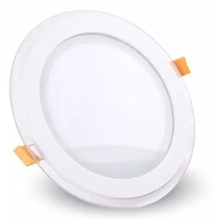 Corp iluminat LED rotund incorporabil 18W 6000K alb rece, sticla V-TAC SKU-4759