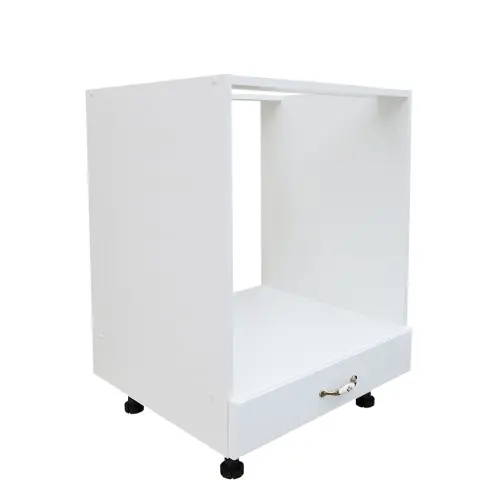 Corp pentru cuptor incorporabil cu sertar Zebra, alb/MDF Alb Mat, fara blat, 60 x 82 x 57 cm