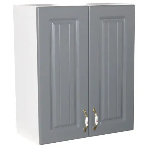 Corp superior 62 cu 2 usi Zebra MDF gri dungi