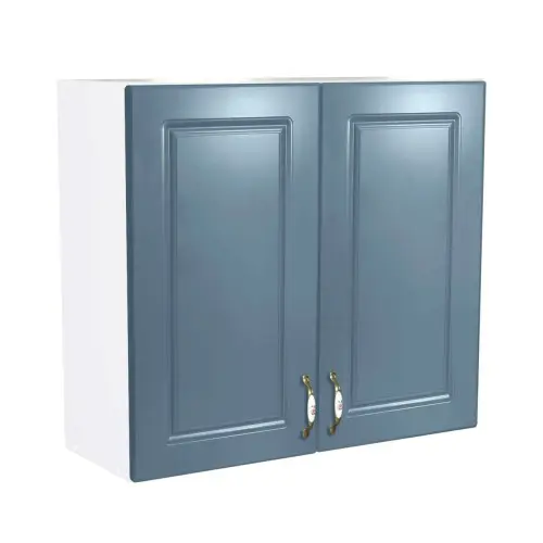 Corp superior 80 cu 2 usi Zebra MDF albastru