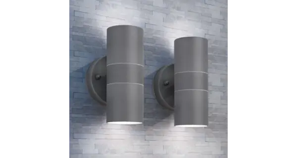 Corpuri de iluminat LED pentru peretele exterior 2 buc.