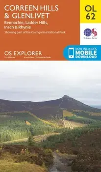 Correen Hills & Glenlivet, Bennachie & Ladder Hills, Insch & Rhynie, Sheet Map/***