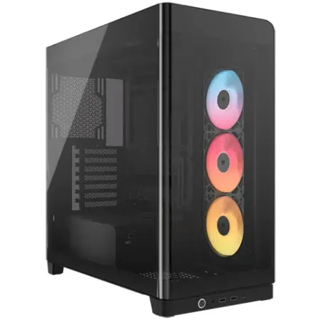 CORSAIR Carcasa Corsair FRAME 4500X RS-R ARGB Panoramic, Middle Tower, Tempered glass, Negru