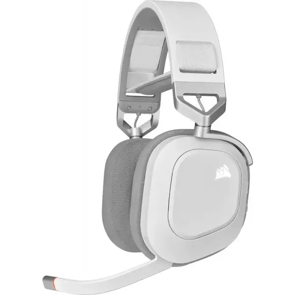 Corsair HS80 RGB Wireless Headset, White Corsair HS80 RGB Wireless Headset, White