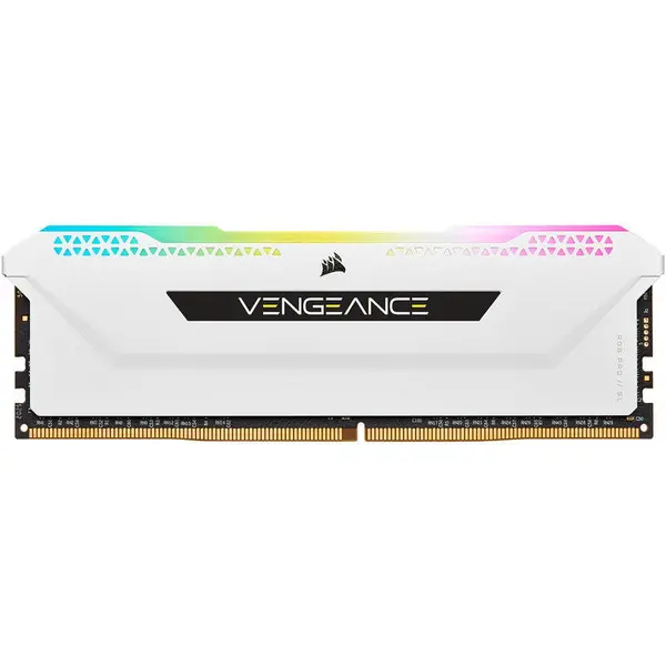 CORSAIR Memorie Corsair Vengeance PRO SL, DDR4, 8GB, 3200MHz, CL16, RGB, Bulk, Alb