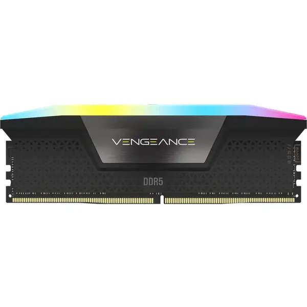 CORSAIR Memorie DDR5, 16GB, 6000MHz, CL36, 1.35V, Vengeance RGB, Bulk, Negru