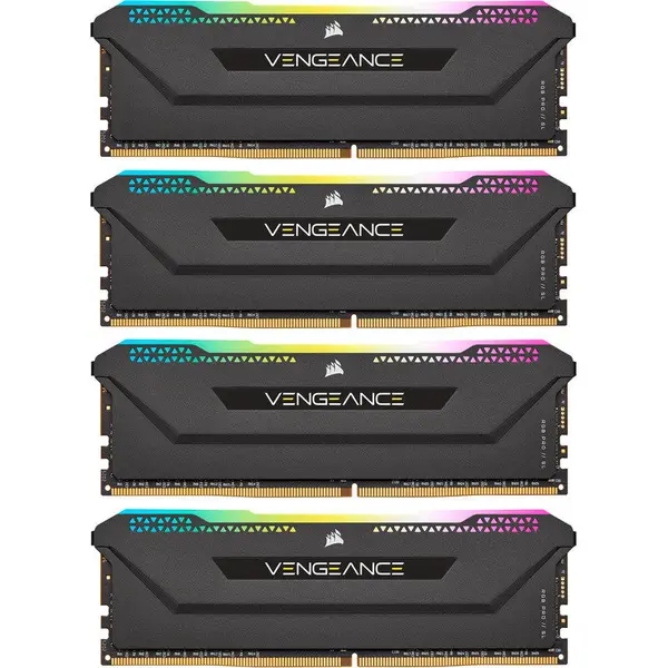 CORSAIR Memorie RAM Corsair Vengeance RGB PRO SL, 32GB (4x8GB), DDR4, 3200MHz, CL16, Quad Channel Kit