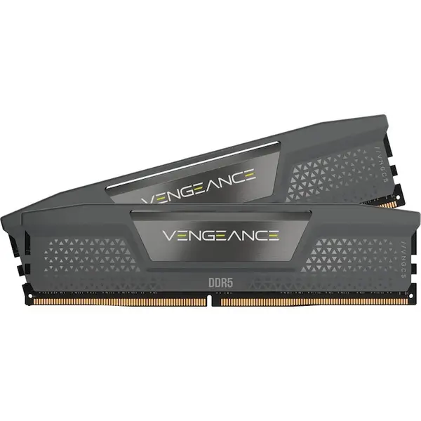 CORSAIR Memorie RAM Corsair VENGEANCE, Tip DDR5, Capacitate 32GB, KIT 2x16GB, 6400MT/s, CL36, 1.35V, AMD-Intel, Gri