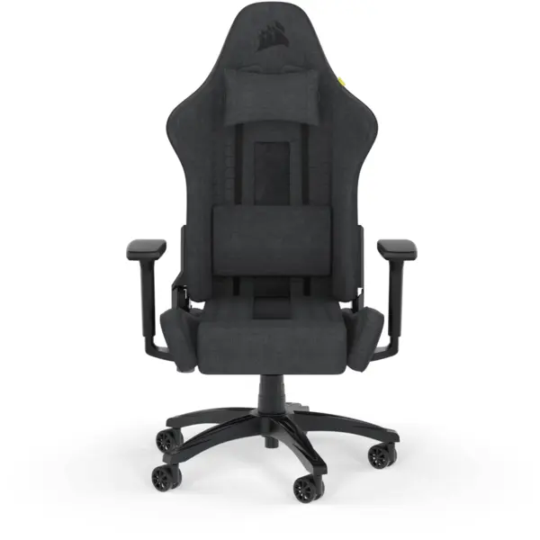 CORSAIR Scaun Gaming Corsair TC100 RELAXED, Textil, tetiera, Gri - Negru