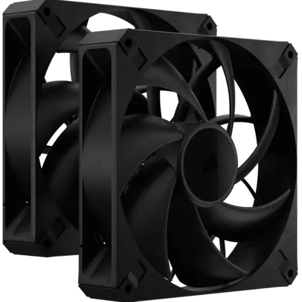 CORSAIR Ventilatoare Carcasa CORSAIR RS140 MAX, 2x 140 mm, viteza 1600 rpm, PWM, Negru