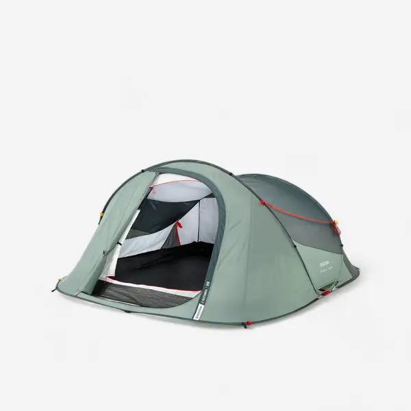 Cort de camping instant 3 locuri, 2 Seconds verde