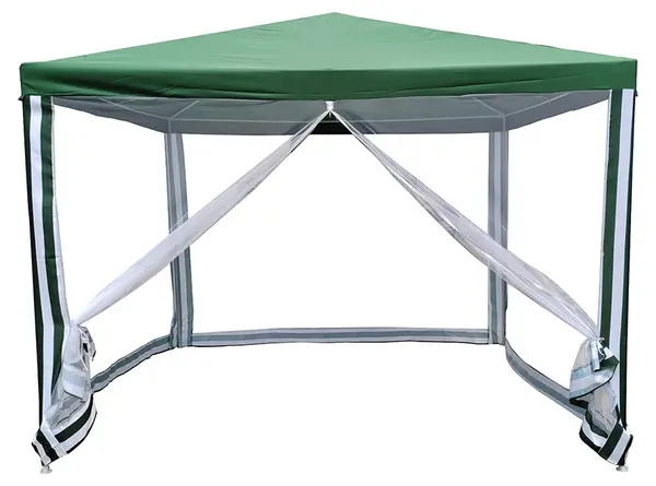 Cort de grădină Muhler - G1015-NET, 300 x 300 cm, cu plase, verde