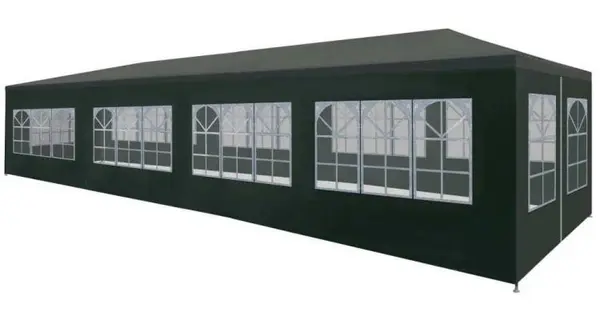 Cort de petrecere, verde, 3 x 12 m