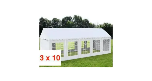 CORT EVENIMENTE ECONOMY 3 X 10 m, PVC ALB