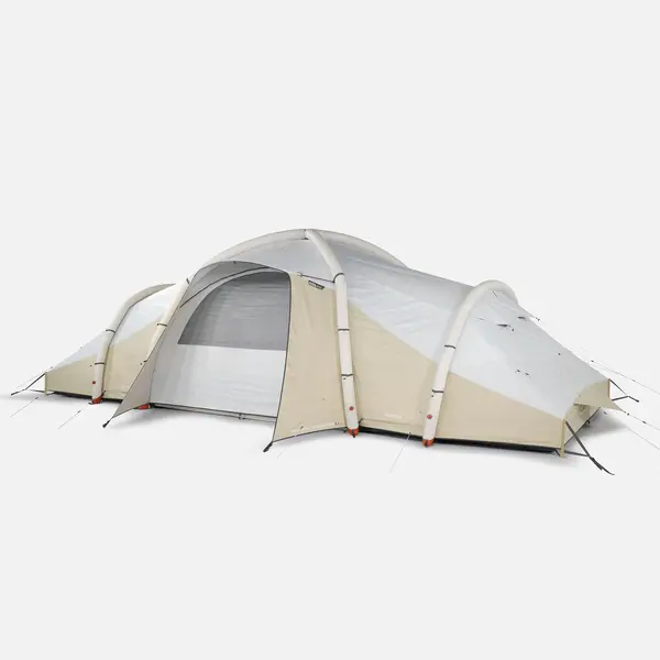 Cort gonflabil camping cu 8 locuri, 4 dormitoare, Fresh & Black, Air Seconds 8.4