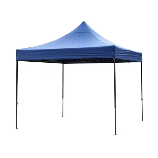 Cort pavilion pliabil, 3x3 m, cadru metal cu panza impermeabila pentru Curte, Gradina, Evenimente, Albastru