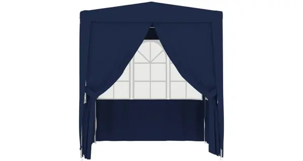 Cort petrecere profesional cu pereți, albastru, 2x2 m, 90 g/m²